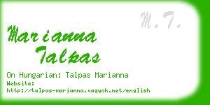 marianna talpas business card